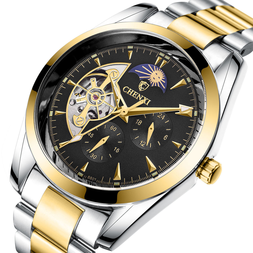 ⌚ Men's Business Mechanical Watch — Elegant, Water Resistant & Luminescent