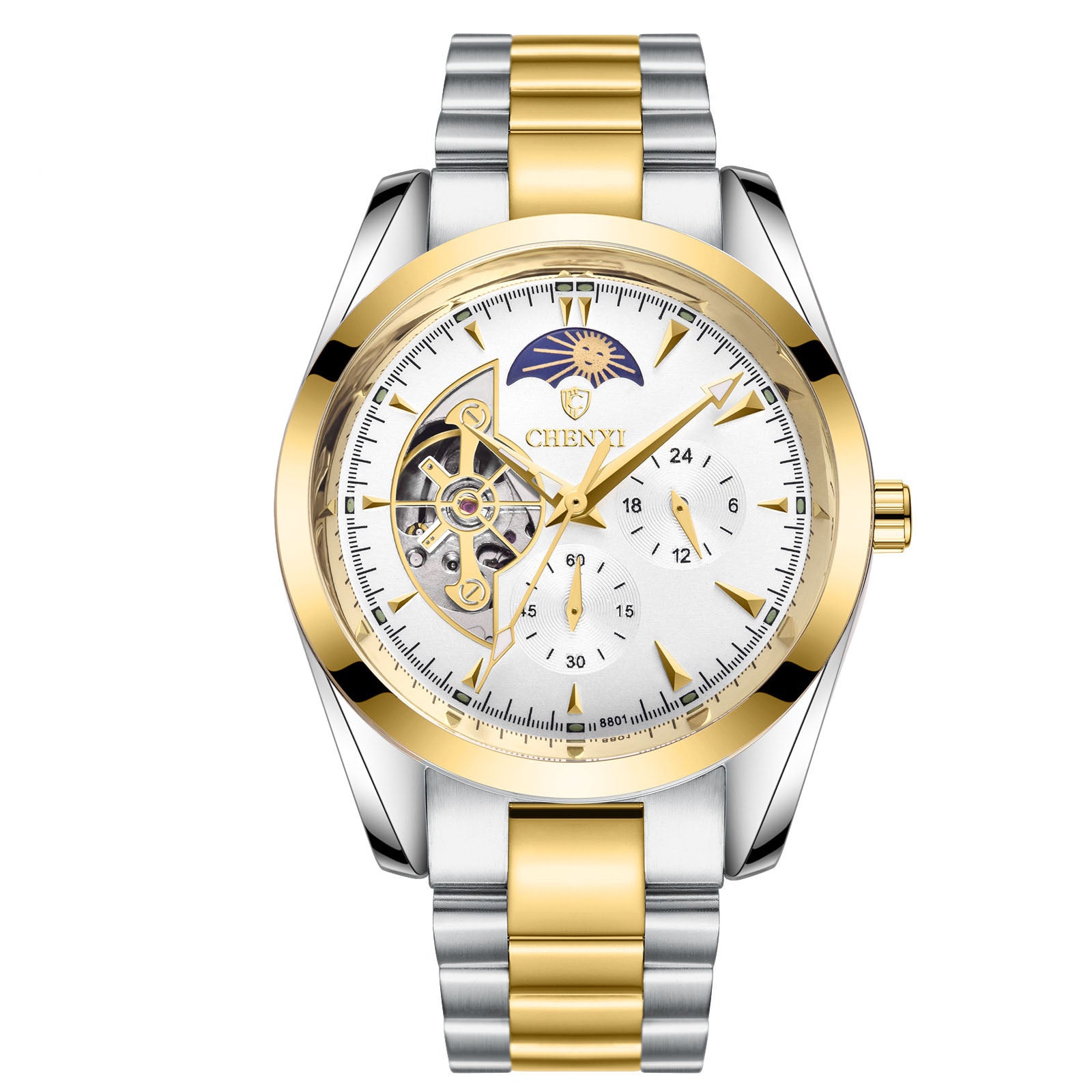 ⌚ Men's Business Mechanical Watch — Elegant, Water Resistant & Luminescent