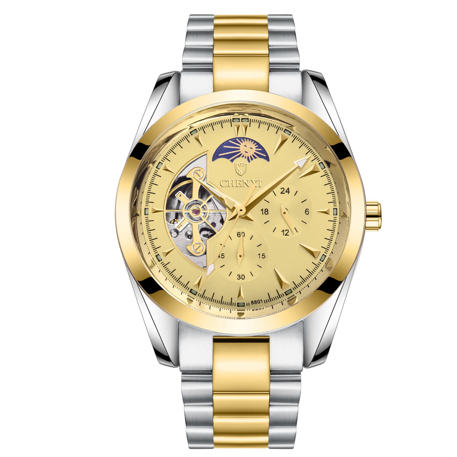 ⌚ Men's Business Mechanical Watch — Elegant, Water Resistant & Luminescent