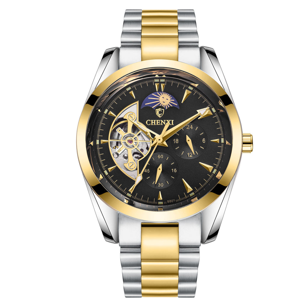 ⌚ Men's Business Mechanical Watch — Elegant, Water Resistant & Luminescent