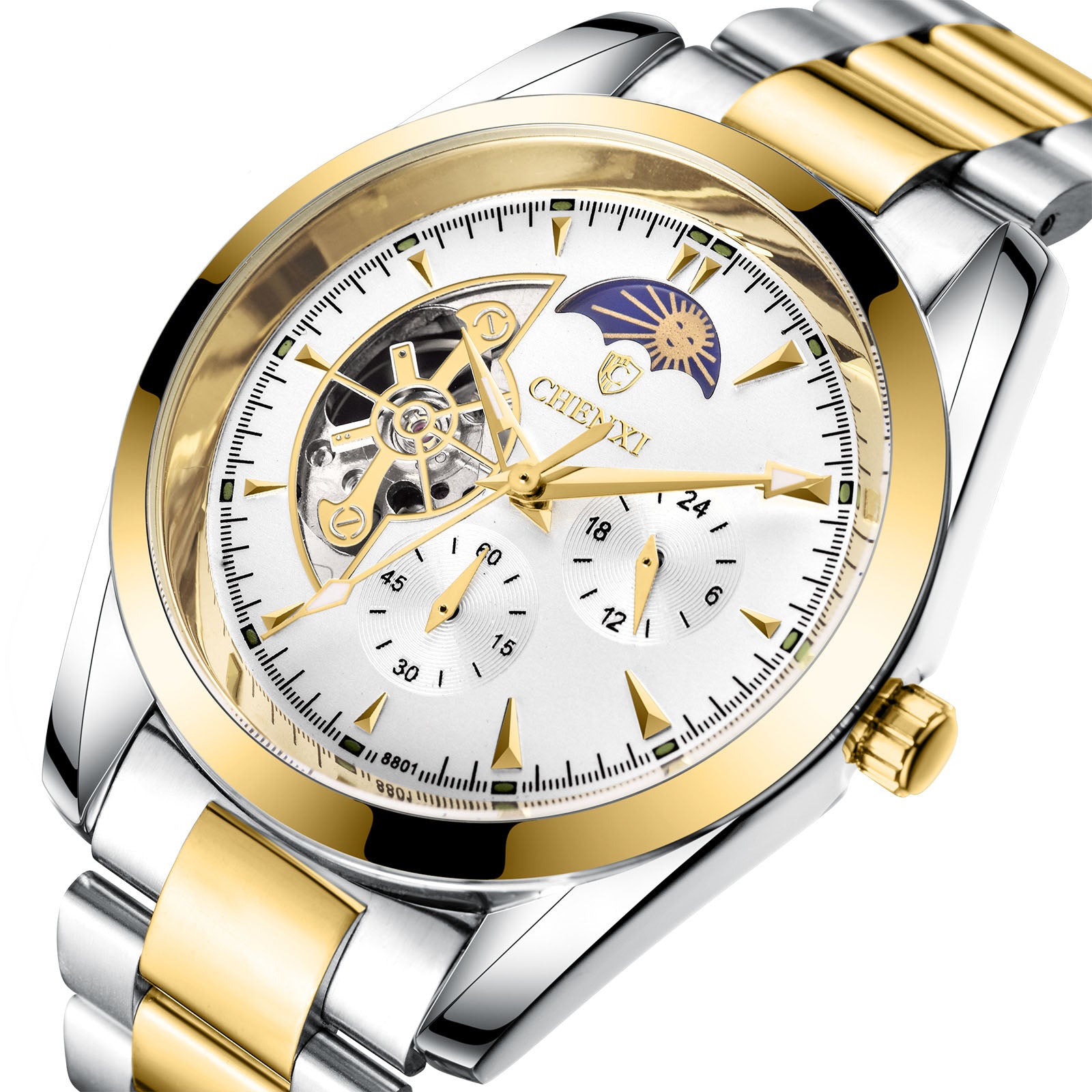 ⌚ Men's Business Mechanical Watch — Elegant, Water Resistant & Luminescent