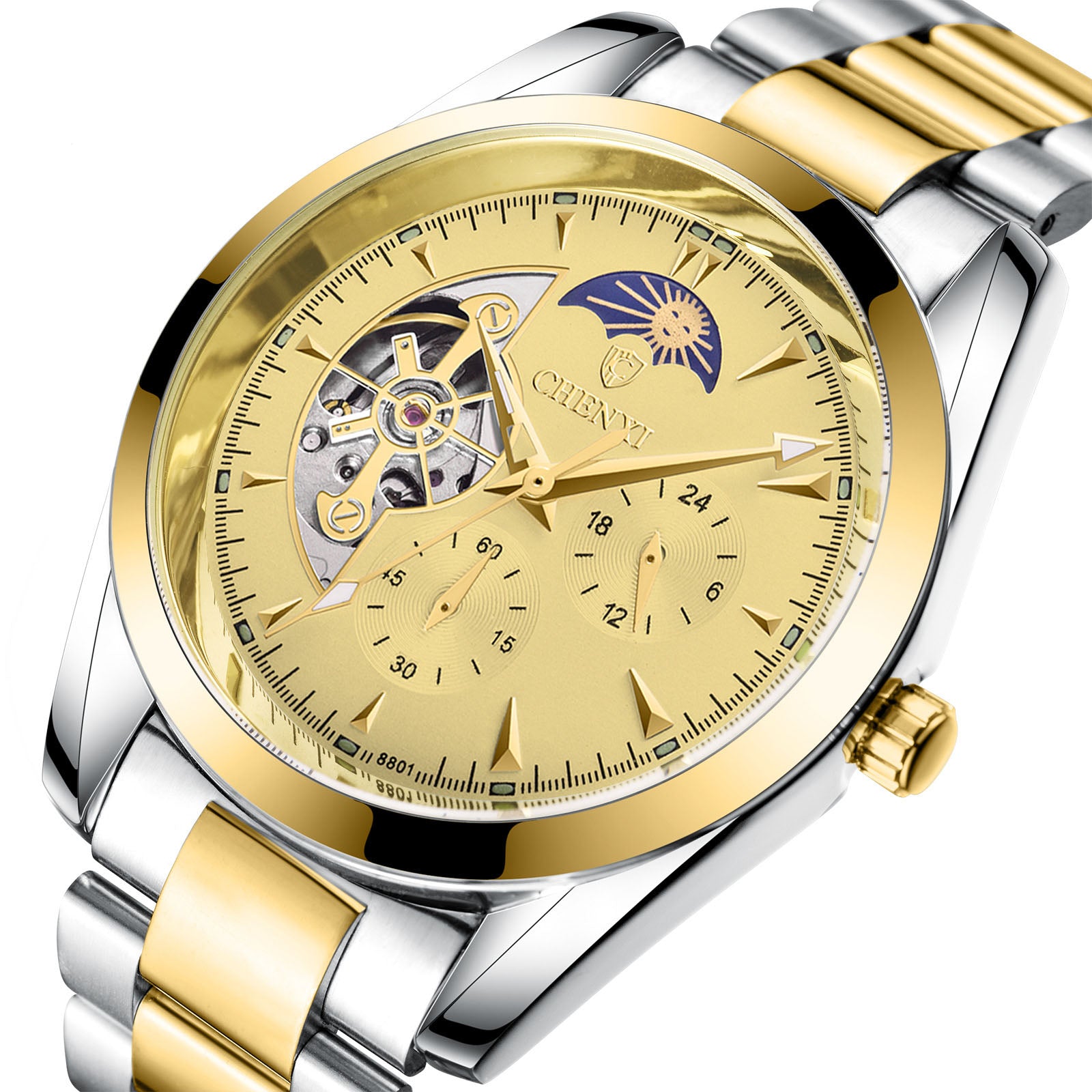 ⌚ Men's Business Mechanical Watch — Elegant, Water Resistant & Luminescent