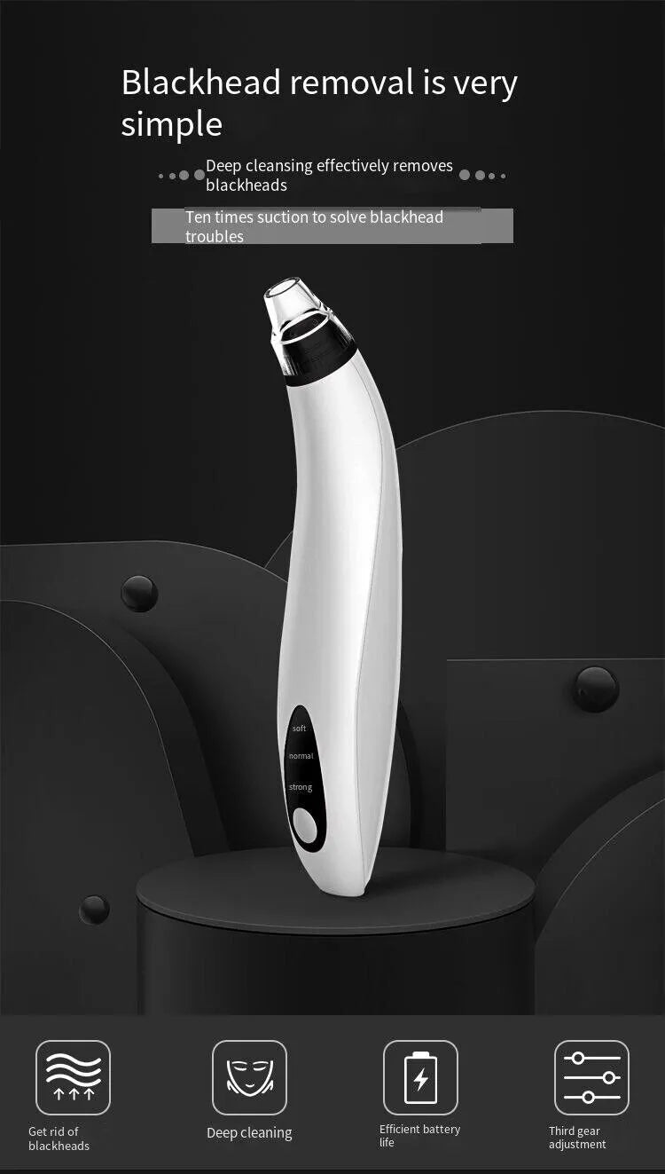 🌀 Electric Blackhead Remover — Diamond Pore Vacuum Suction & Deep Cleanser
