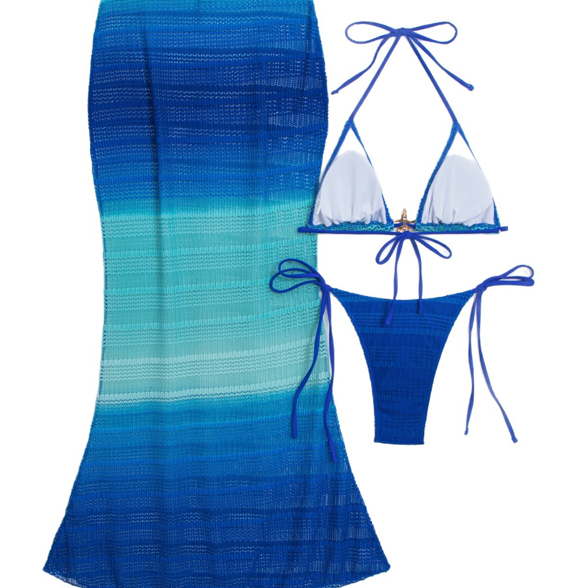 👙 Sexy Two-Piece Swimsuit — Hollow-Out Backless & Figure-Flattering
