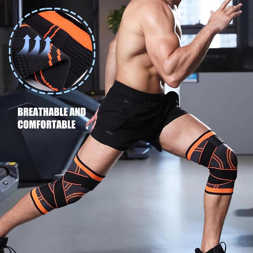 🦵 Unisex Knee Support Brace — Adjustable Compression for Sports & Workout