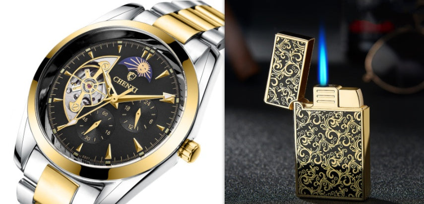 ⌚ Men's Business Mechanical Watch — Elegant, Water Resistant & Luminescent